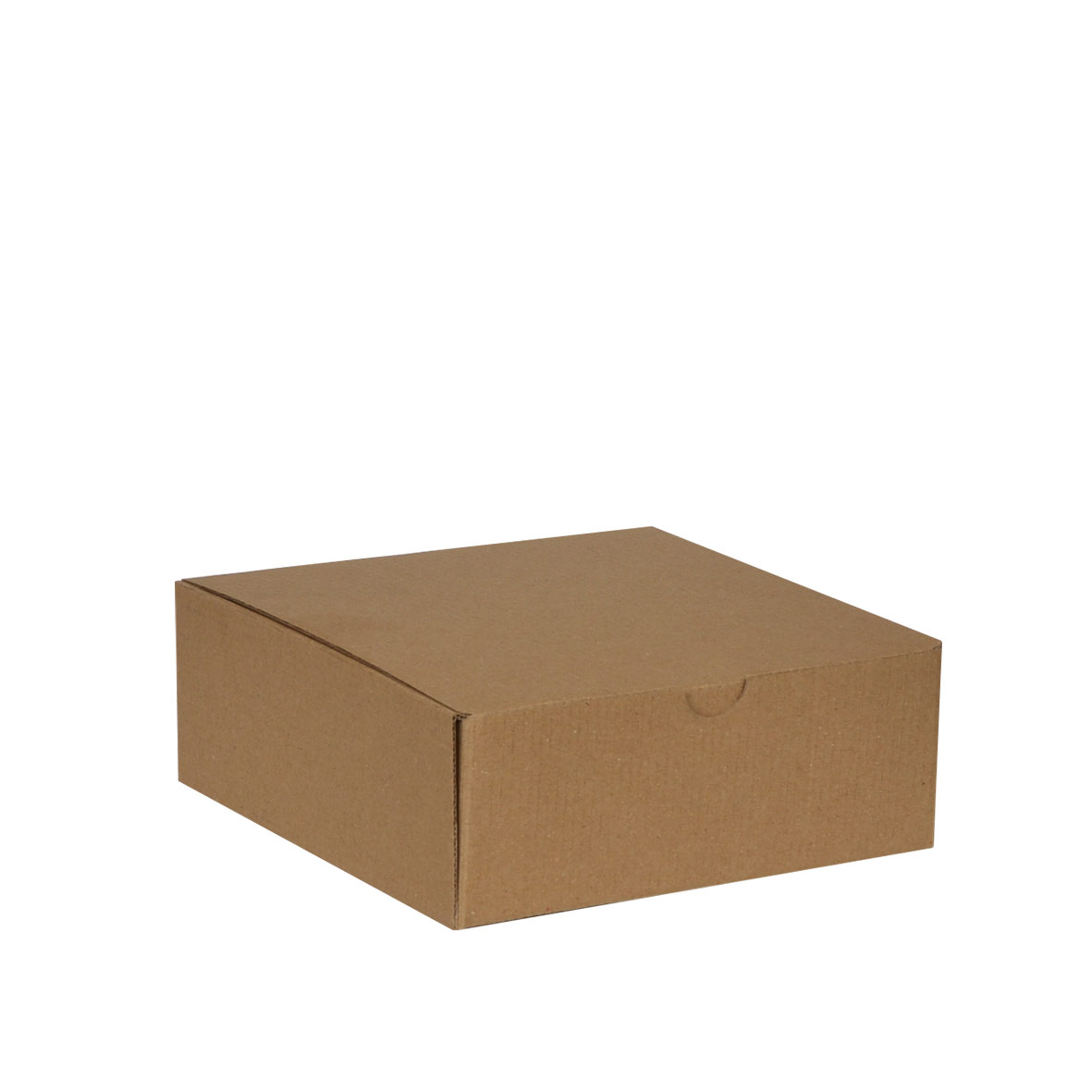 Boîte carrée en carton kraft micro-cannelé 20 cm