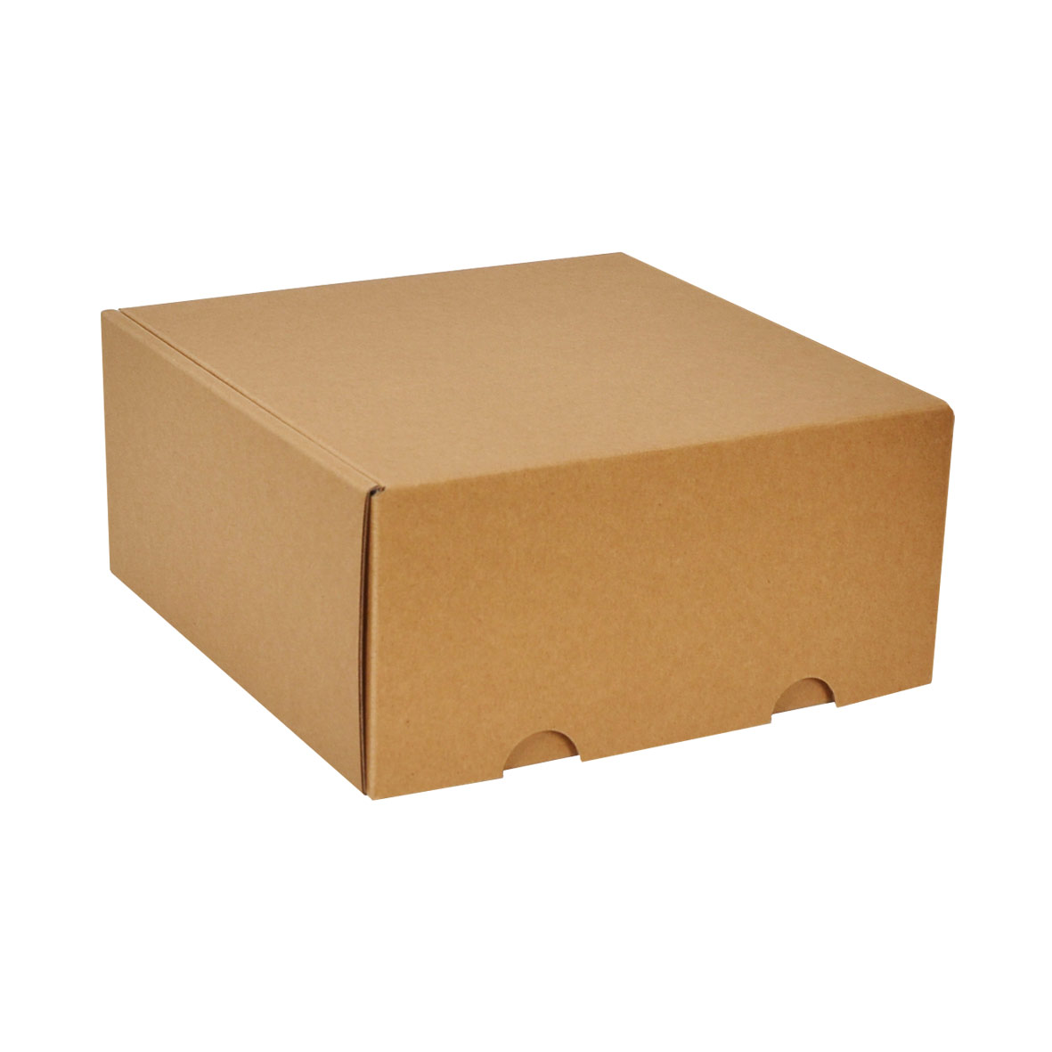 Boîte couvercle en carton kraft clair 9,2 cm